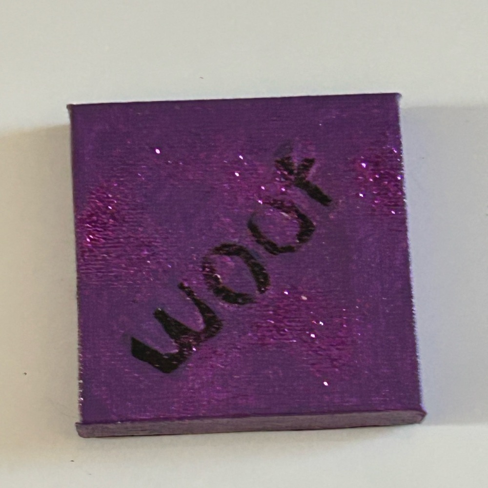 Woof Hand Painted Magnet - Picture 2 of 4